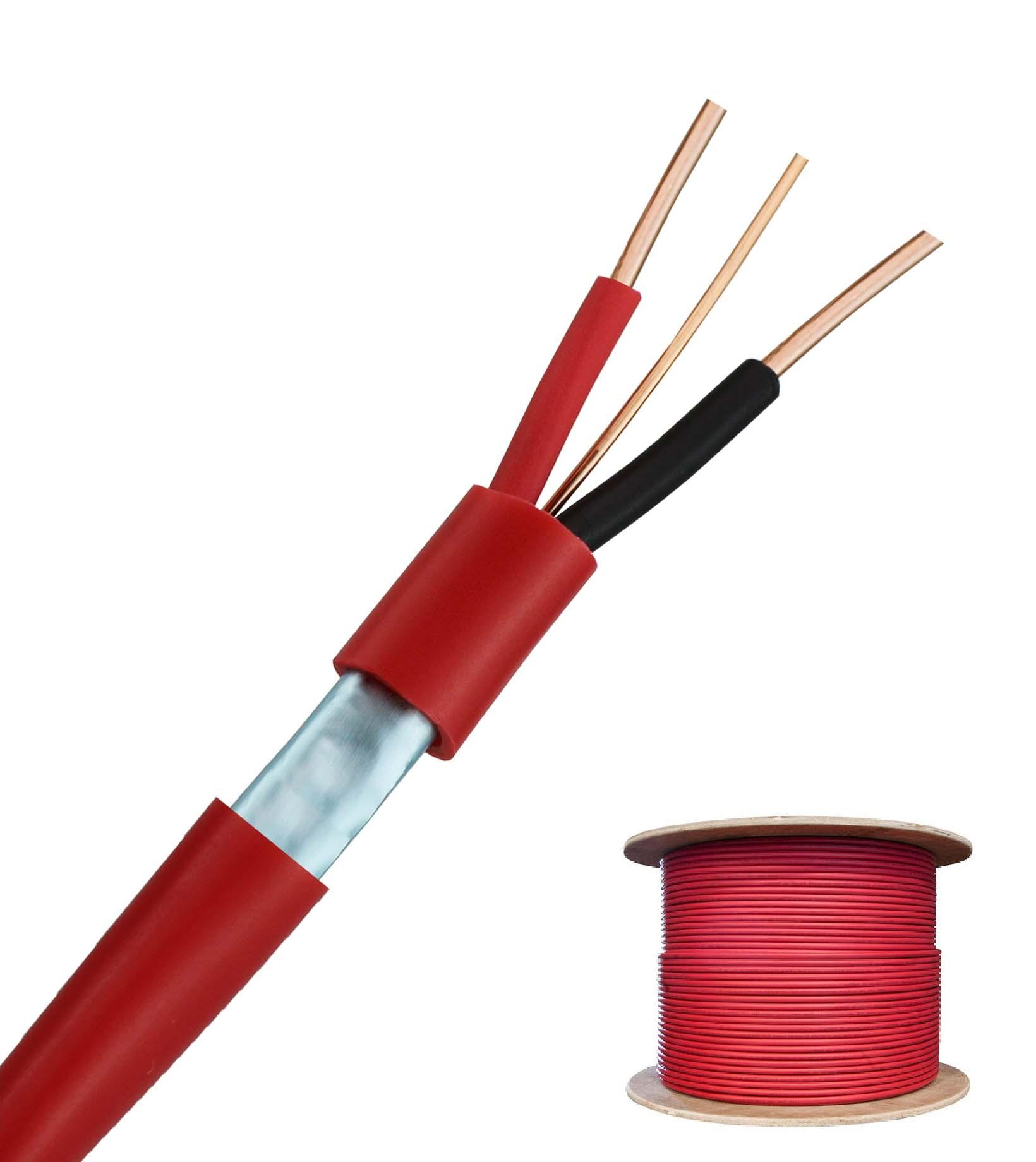 Shielded or unshielded cable 2x1.5mm &sup2; 2x2.5mm &sup2; 14AWG 16AWG bare copper solid or stranded fire alarm cable