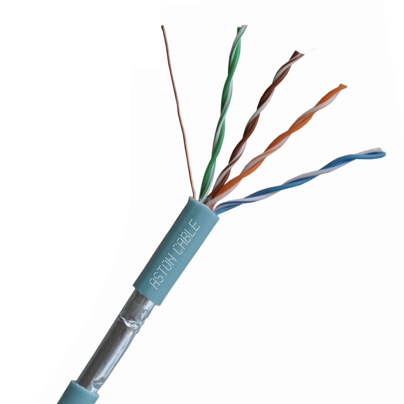 F/UTP 24AWG COPPER CAT5E CABLE AL FOIL PVC/PE